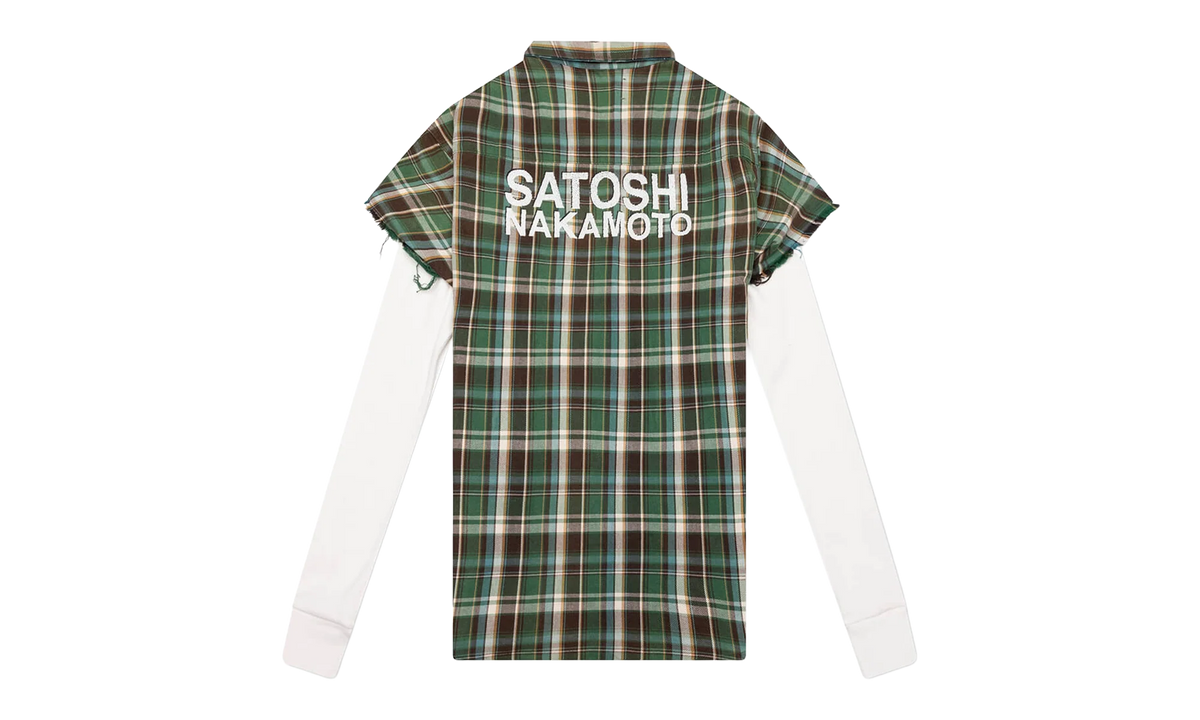 Bender Cut Off Flannel "Green Plaid" SAT002