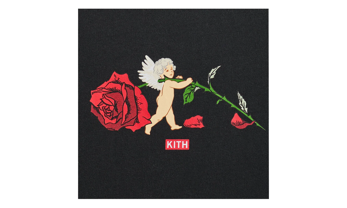 Cupid Rose Long Sleeve Tee "Black" khm034591 001