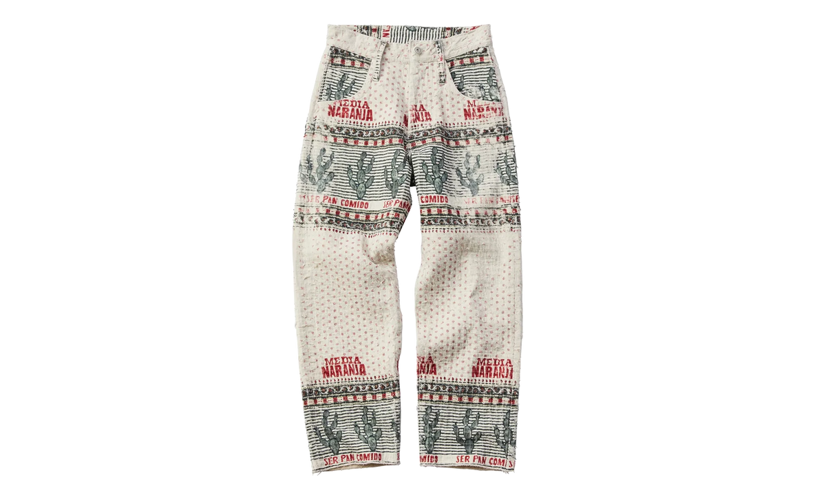 Naranja Double Cloth Denim Pants "Beige" 963576