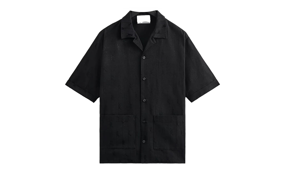 Jacquard Faille Reade Shirt "Black" KITH26