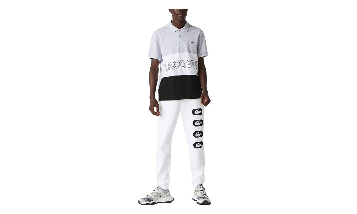 Crocodile Print Fleece Jogging Pants "White / Black" XH7063 51 001