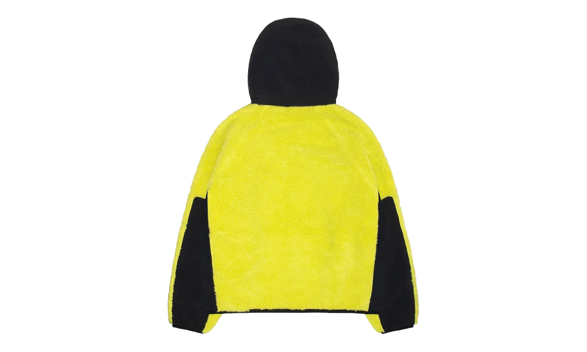 Sherpa Paneled Hooded Jacket "Lime" STUS393