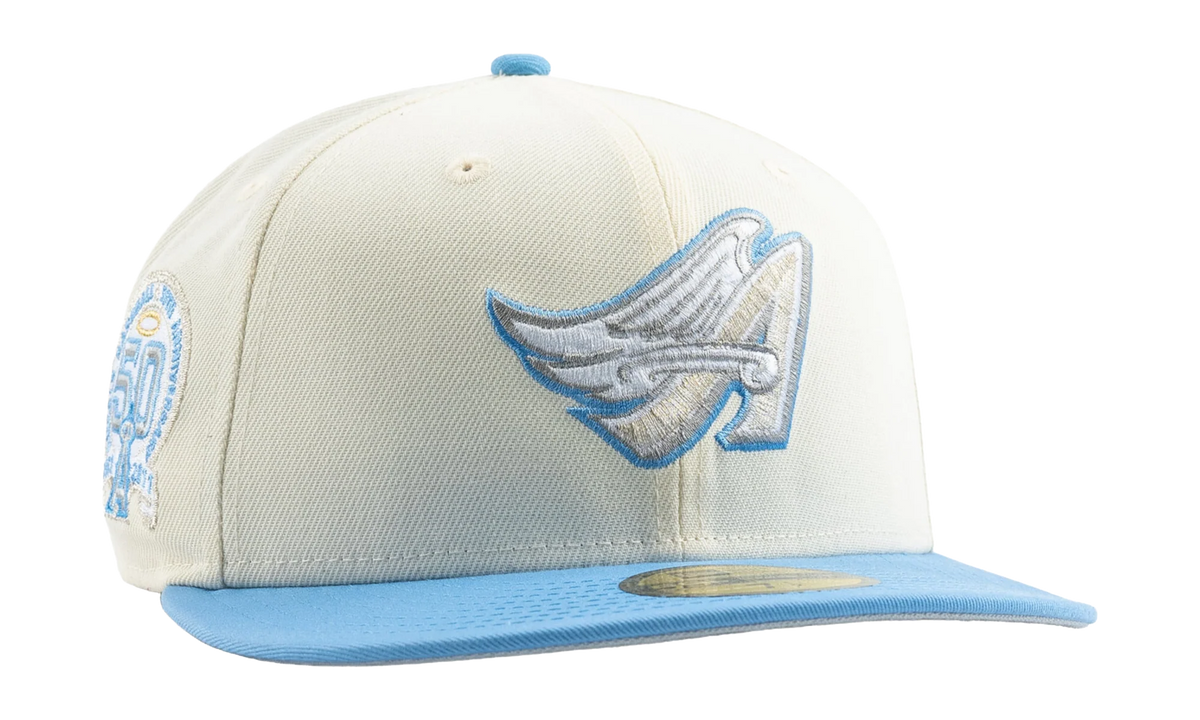 59FIFTY Los Angeles Angels 50th Anniversary Fitted Hat "Cream / Icy Blue / Grey" NE499