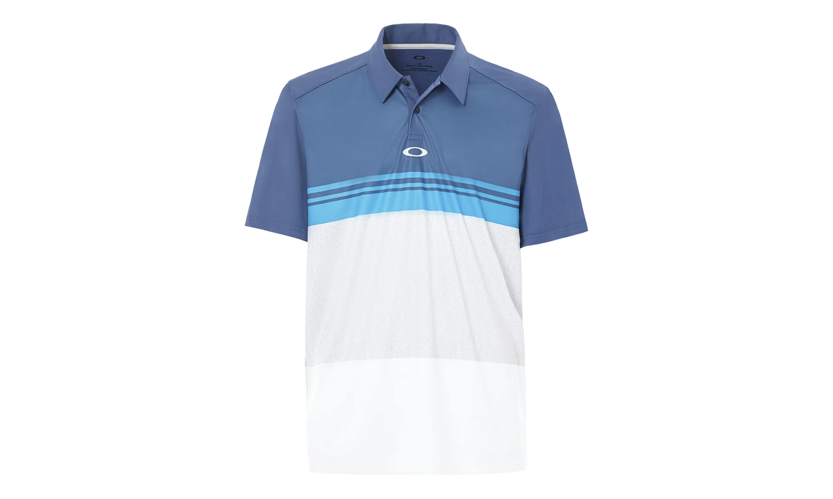 Color Block Take Polo Shirt "Ensign Blue" 434039 64W