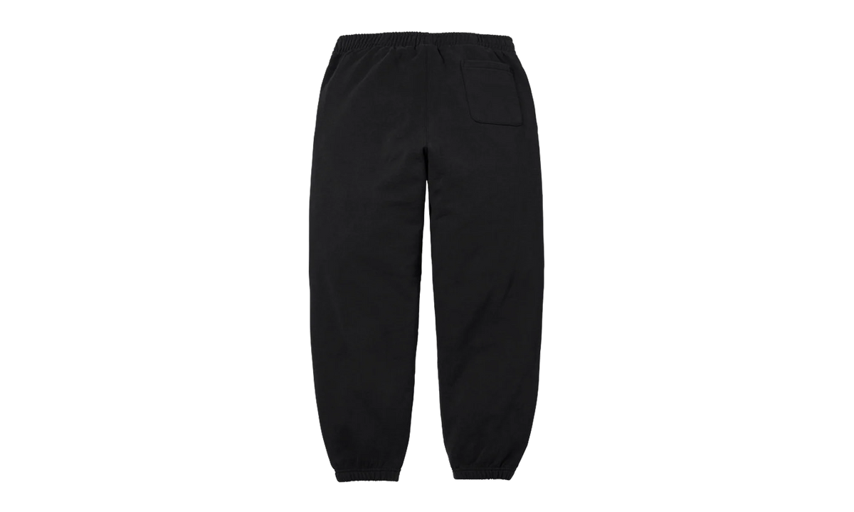 Satin Appliqué Sweatpant "SS26 - Black" SU27515