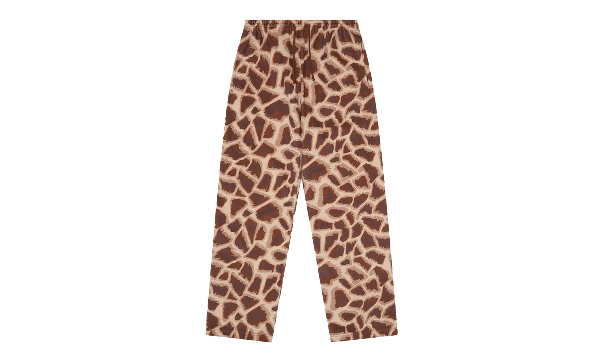Faux Fur Giraffe Print Sweatpant "Brown" DT540