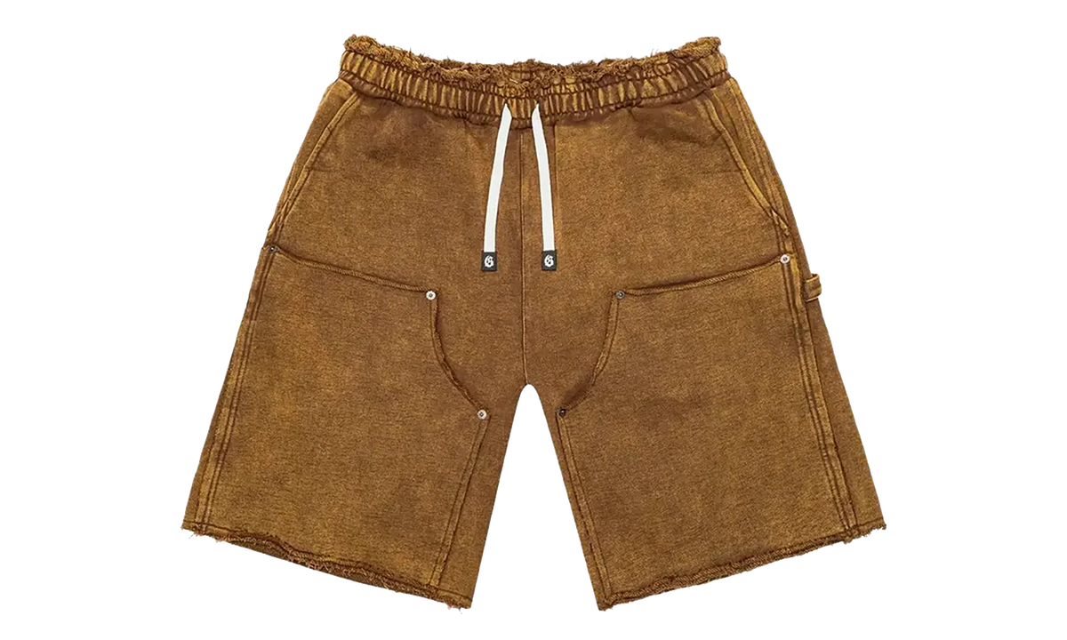 Carpenter Distressed Shorts "Muddy Brown Wash" GS194