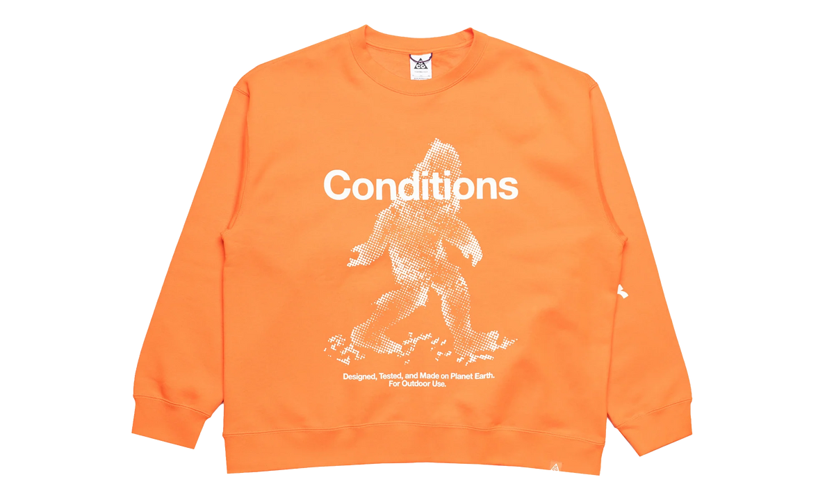 ACG Tuff Fleece Therma-Fit Pullover Crew-Neck Sweatshirt "Safety Orange" IF1490 819