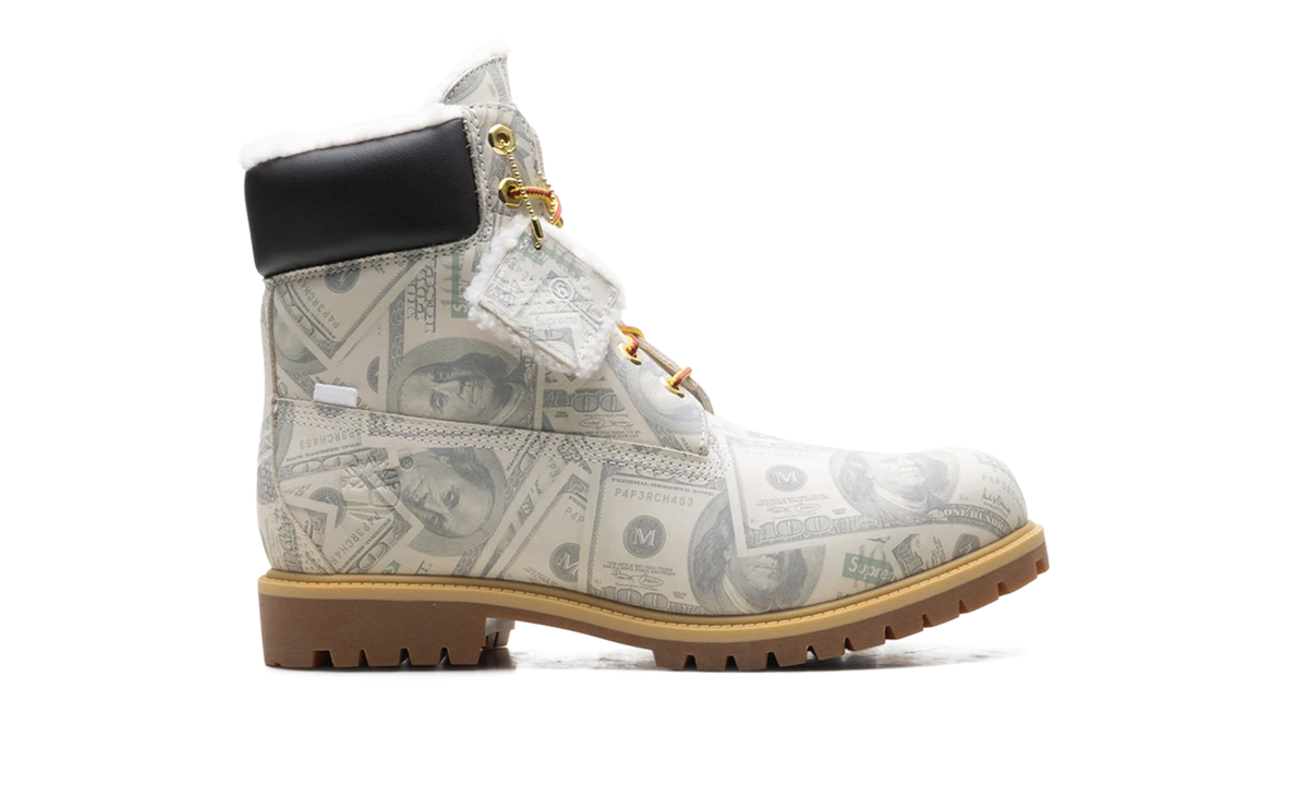 Timberland 6" Premium Waterproof Boot "Supreme x MM6 Maison Margiela $100 Bills" TB0A5NG5ALP