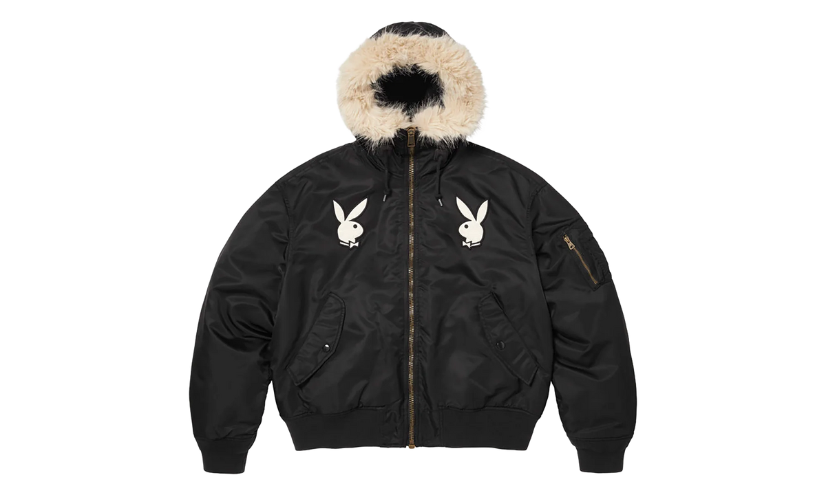 Playboy® Hooded MA-1 "SS26 - Black" SU27110