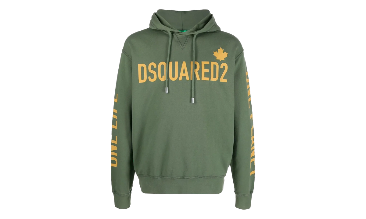 One Life Organic Cotton Hooded Sweatshirt "Green" S78GU0051S25538630