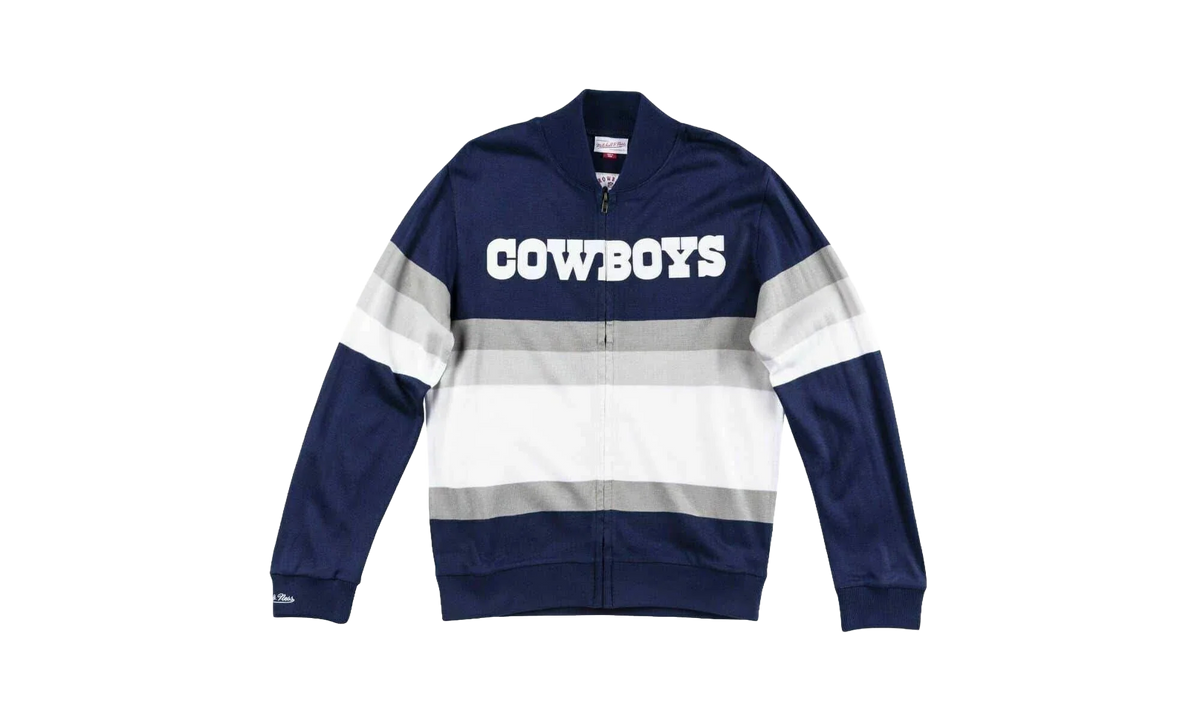 NFL Front Stripe Full Zip Sweater "Dallas Cowboys - Navy" SWTRAJ18024 DCONAVY