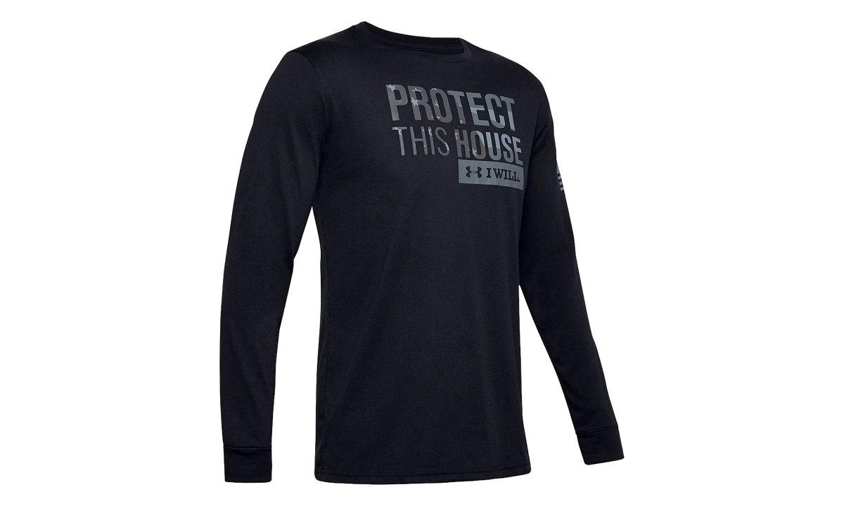 Freedom Protect This House Long Sleeve Tee "Black / Graphite / Steel" 1333370 001
