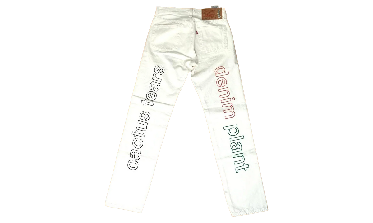 Cactus Plant Flea Market 4th of July Denim Jeans "White" DT320
