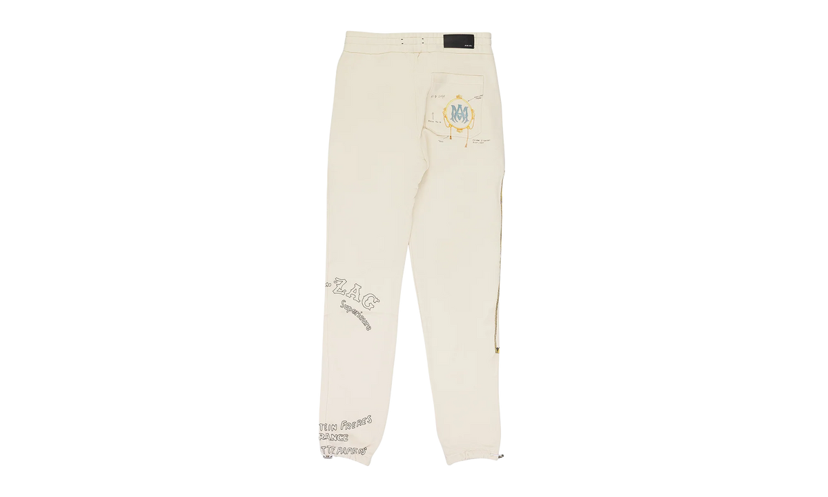 Zig Zag Sketch Sweatpants "Almond" SS22MJG029_Almond