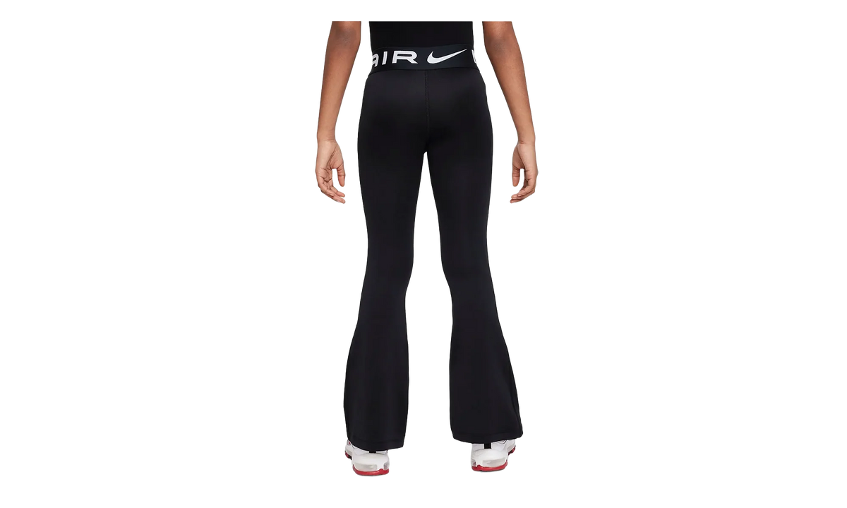 Air Essential Girls' High-Waisted Flared Leggings GS "Black / White" FD2963 010