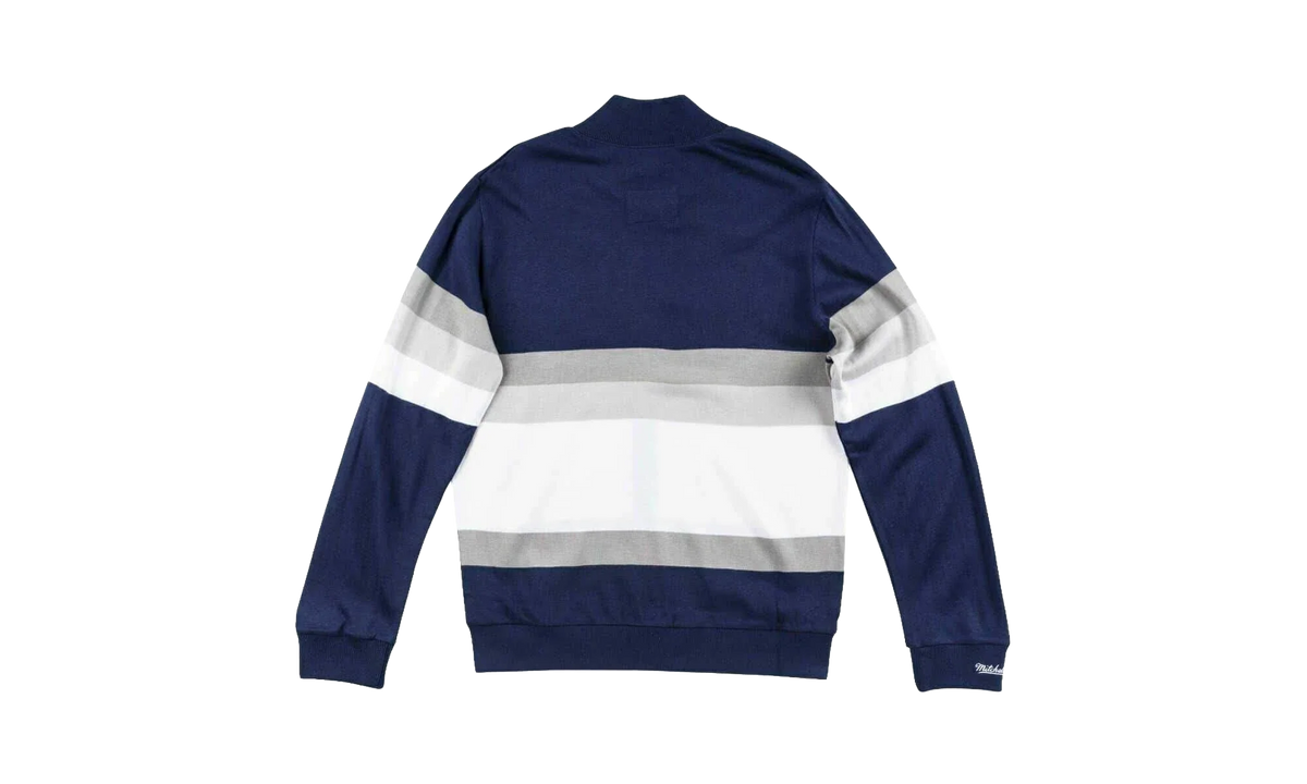 NFL Front Stripe Full Zip Sweater "Dallas Cowboys - Navy" SWTRAJ18024 DCONAVY