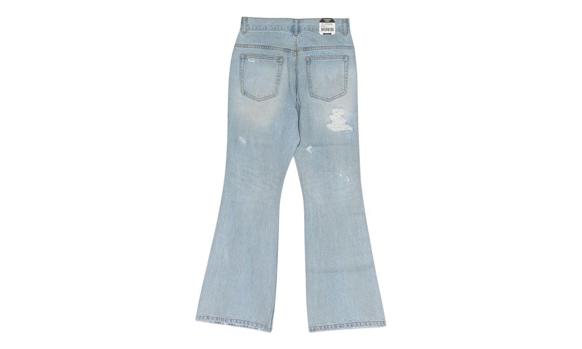 Double Closure Flared Denim "Blue" PI00002