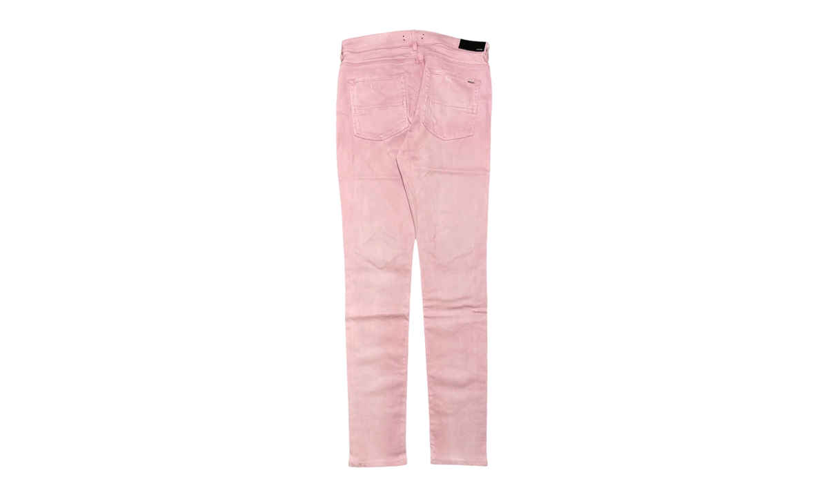 MX1 Leather Patch Sprayed Jeans "Pink White" SS23MDS013 651