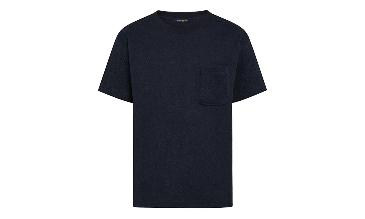 Signature 3D Pocket Monogram Short Sleeve Tee "Navy" 1A7XRT
