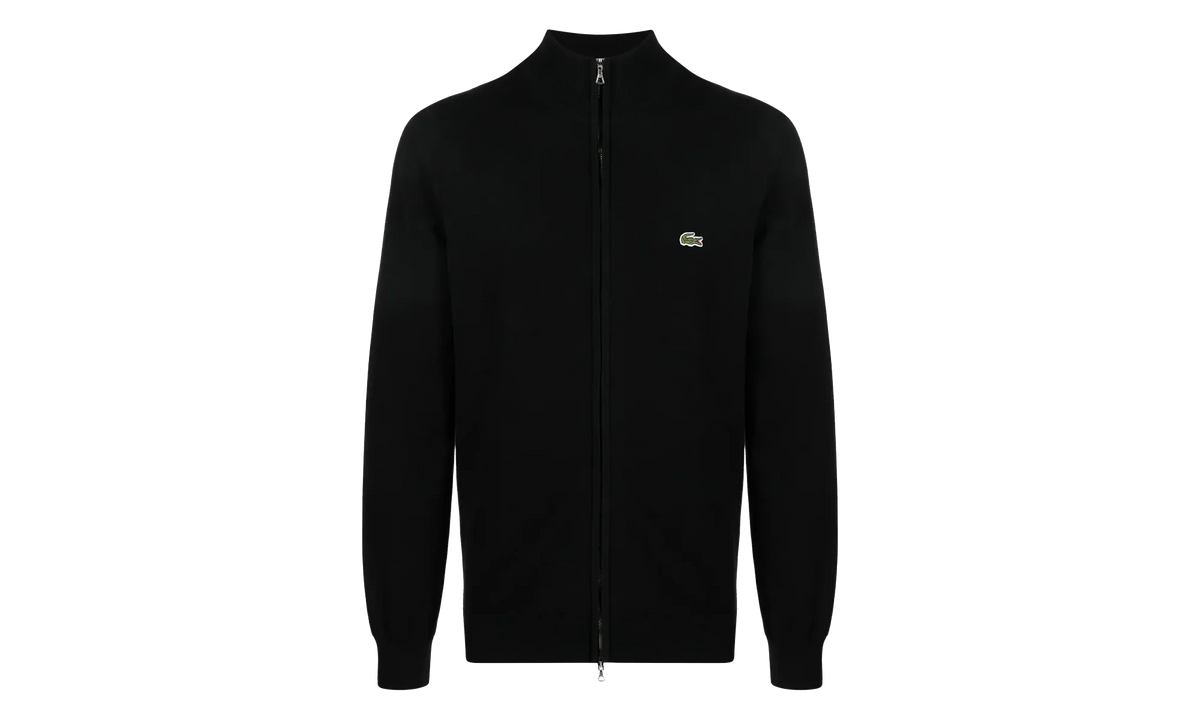 Zip-Up High-Neck Cotton Sweater "Black" AH1957 031