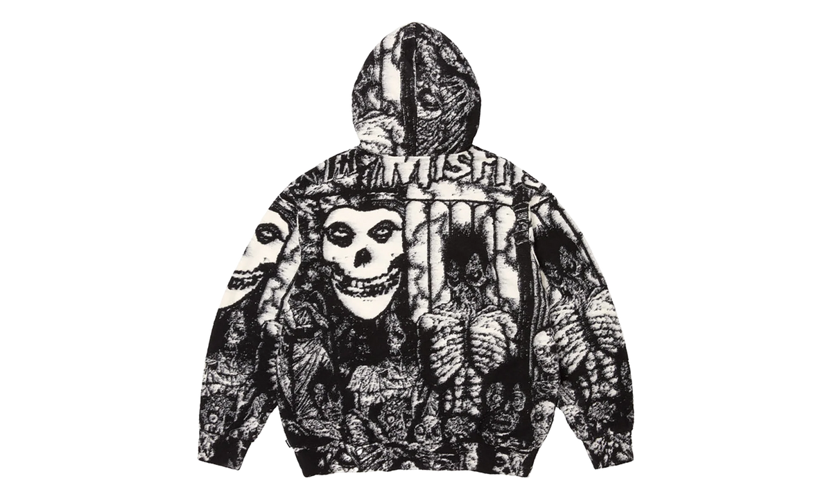 The Misfits® Zip Up Hooded Sweater "SS26 - Black" SU27403