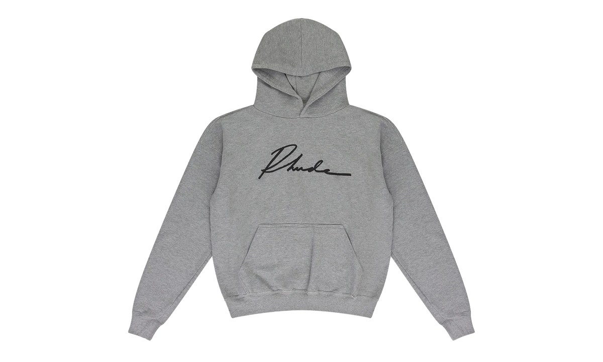 Ssense Exclusive Cursive Hoodie "Grey" RHD-MHDS-0036