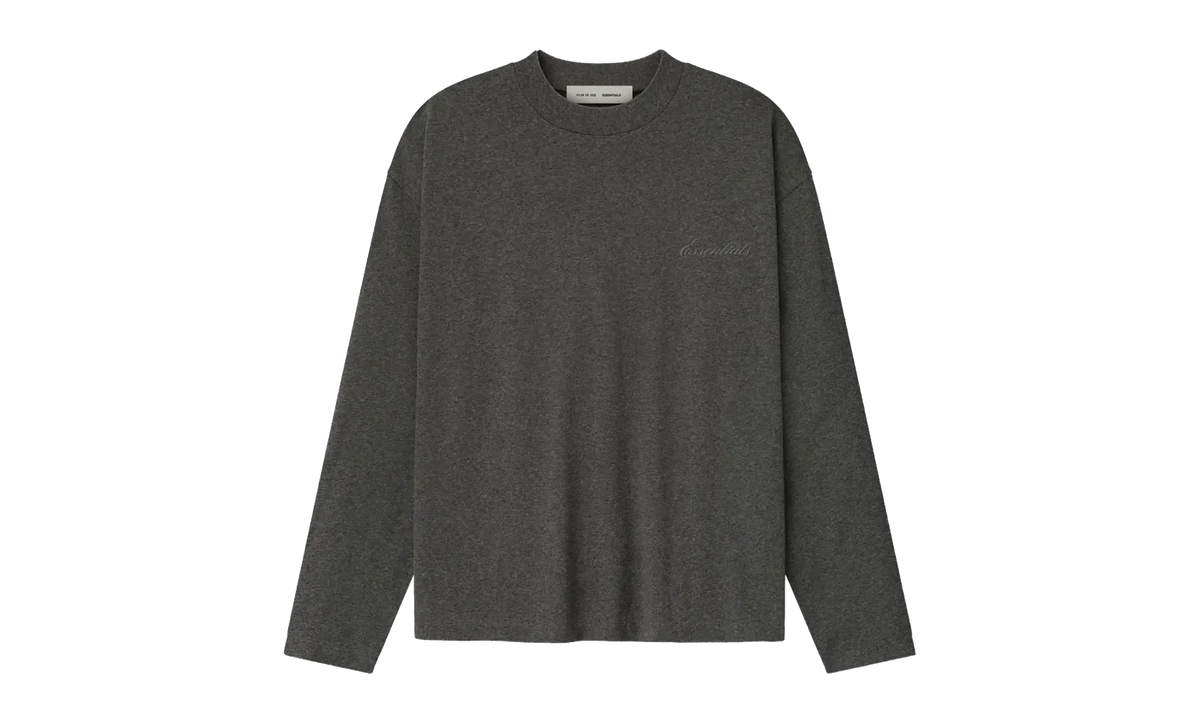 Embroidered Classic Fit Long-Sleeve "Charcoal Heather" 125HO254201F