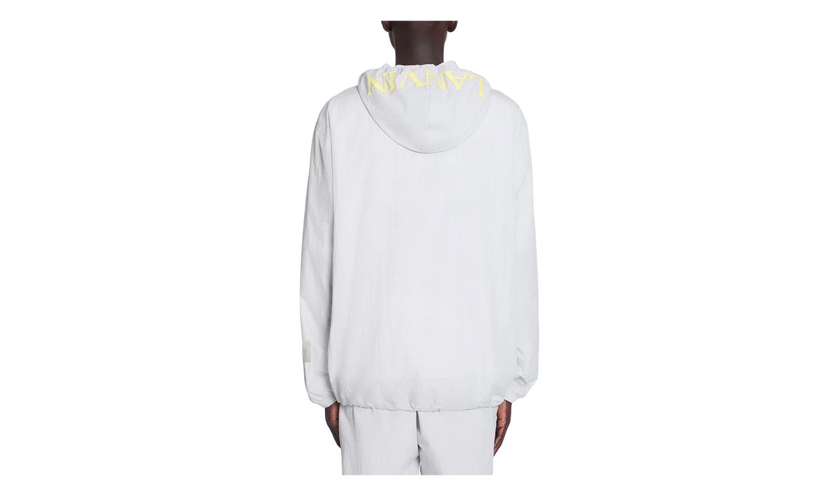 ZIPPED NYLON HOODIE WITH HOOD "Grey" RU HO0031 5783 P24 163
