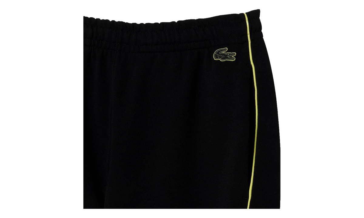 Embroidered Regular Fit Track Pants "Black / Flash Yellow" XH1431 6VT