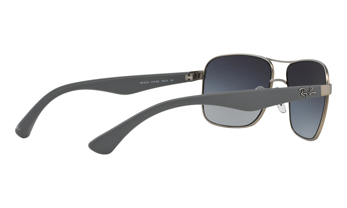 Square Sunglasses "MATTE SILVER" RB3516-019-8G_59