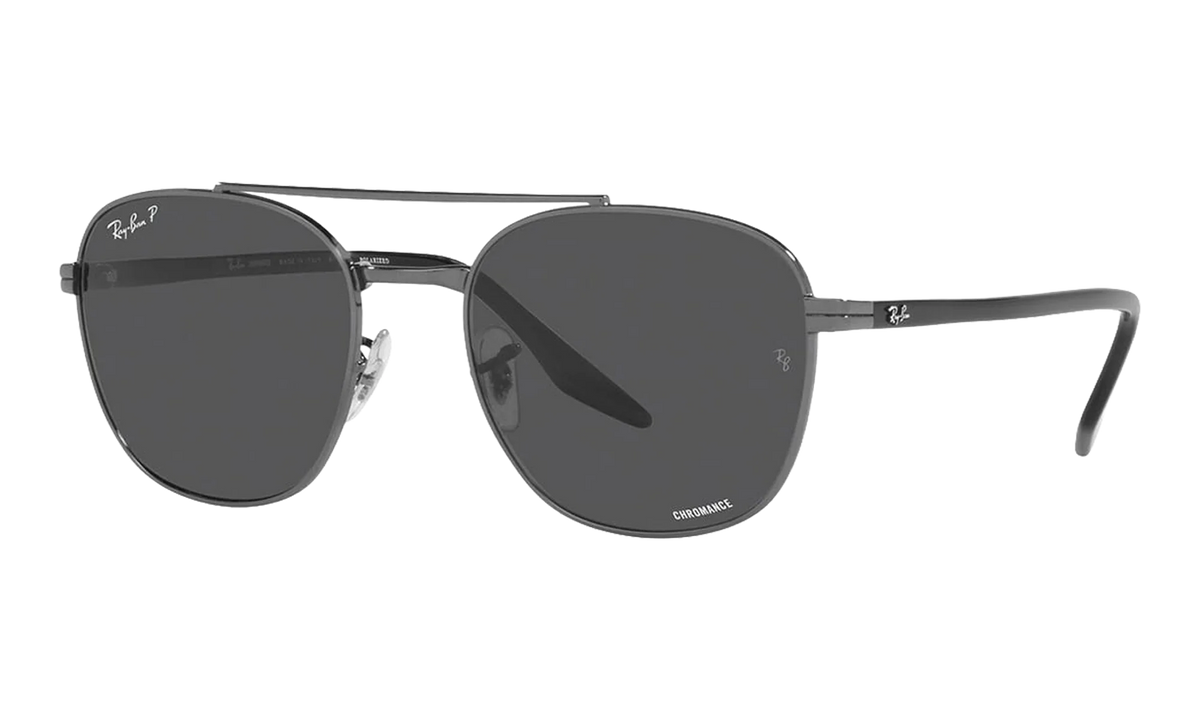 Oval Polarized Sunglasses "Gunmetal" RB3688-004-K8_58