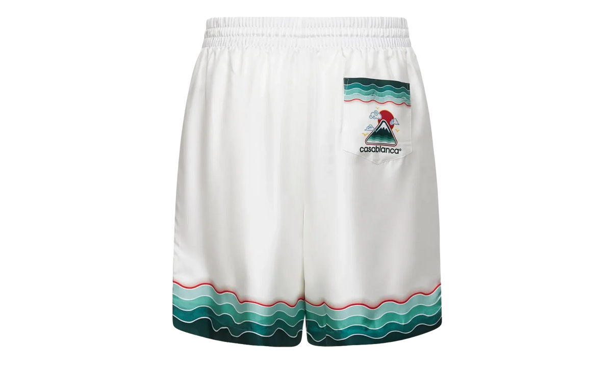 Montagne Ondulee Silk Shorts "White" MPF25 TR 012 03