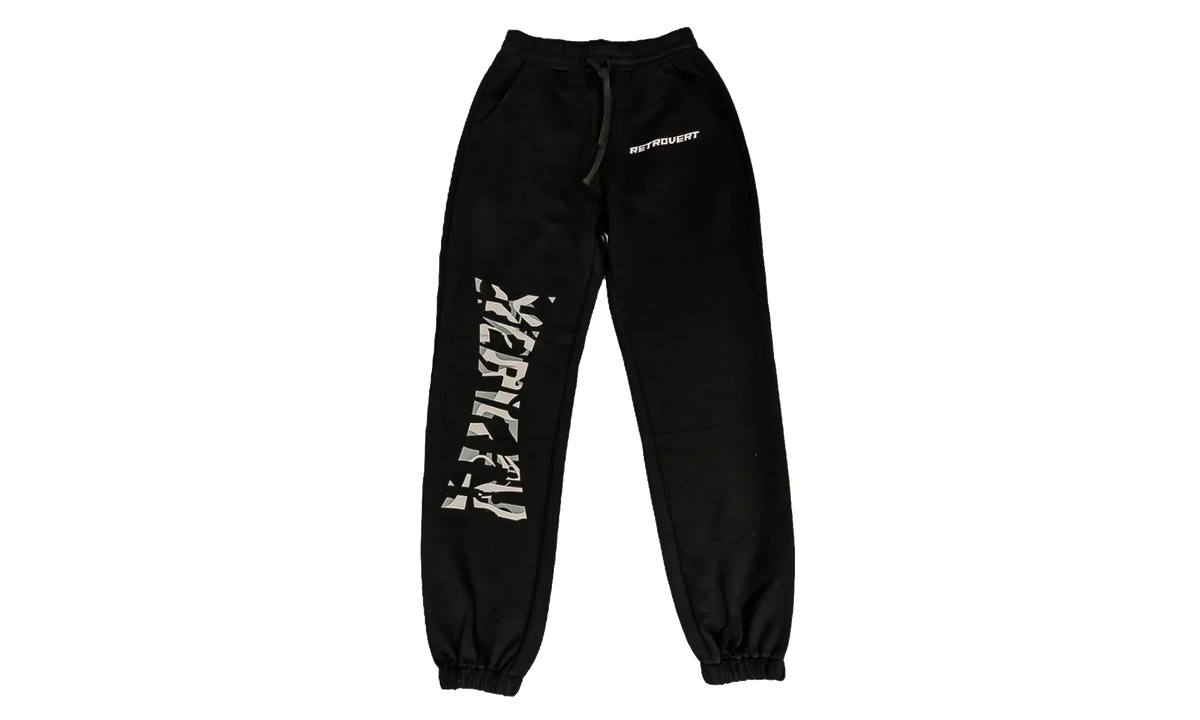 Rhinestone Rebirth Sweatpants "Black" RET030