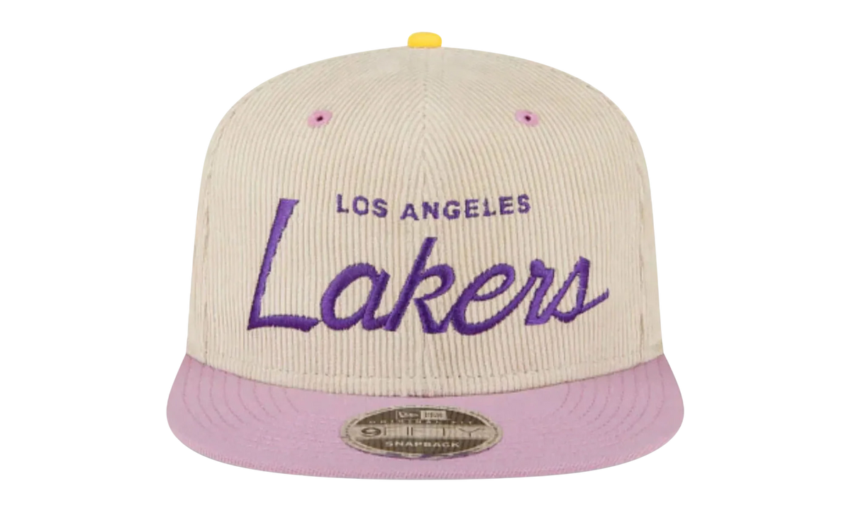 9FIFTY NBA LA LAKERS SNAPBACK HAT "ERIC EMANUEL - Cream/ Purple" EE438