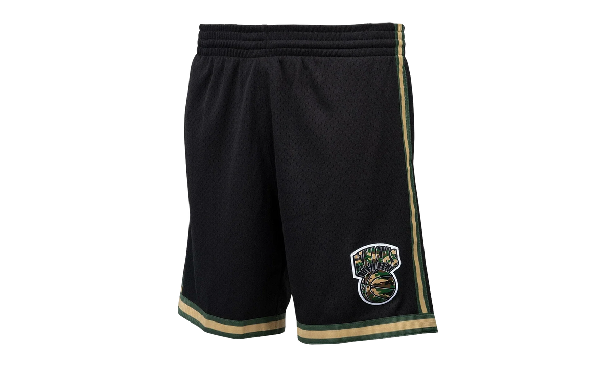 NBA Straight Fire Camo Swingman Shorts "1991 New York Knicks - Black" BA30ZC NYK K NNJ