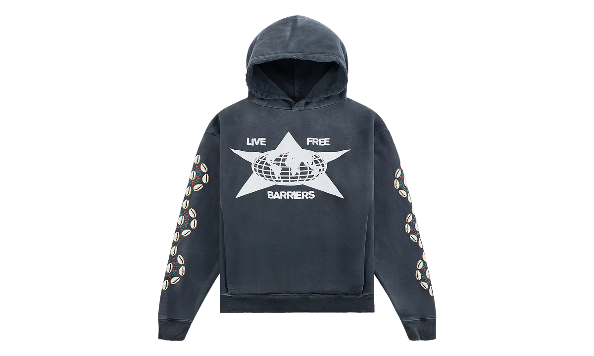 Cowrie Shell Hoodie "Black" BAR21