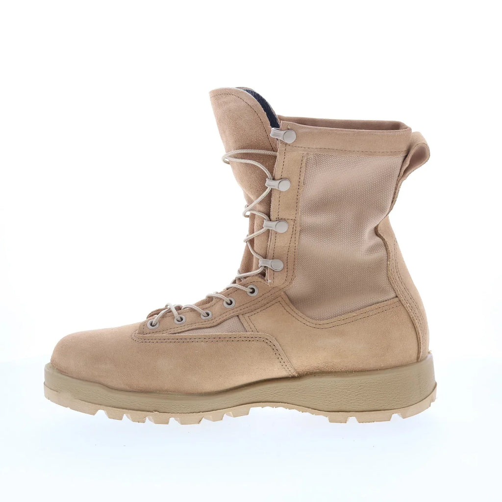 Belleville Waterproof Steel Toe Combat Boot Made In USA Mens Brown Boots