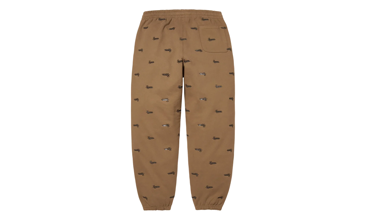 Repeat Script Sweatpants "FW25 - Dark Khaki" SU27082