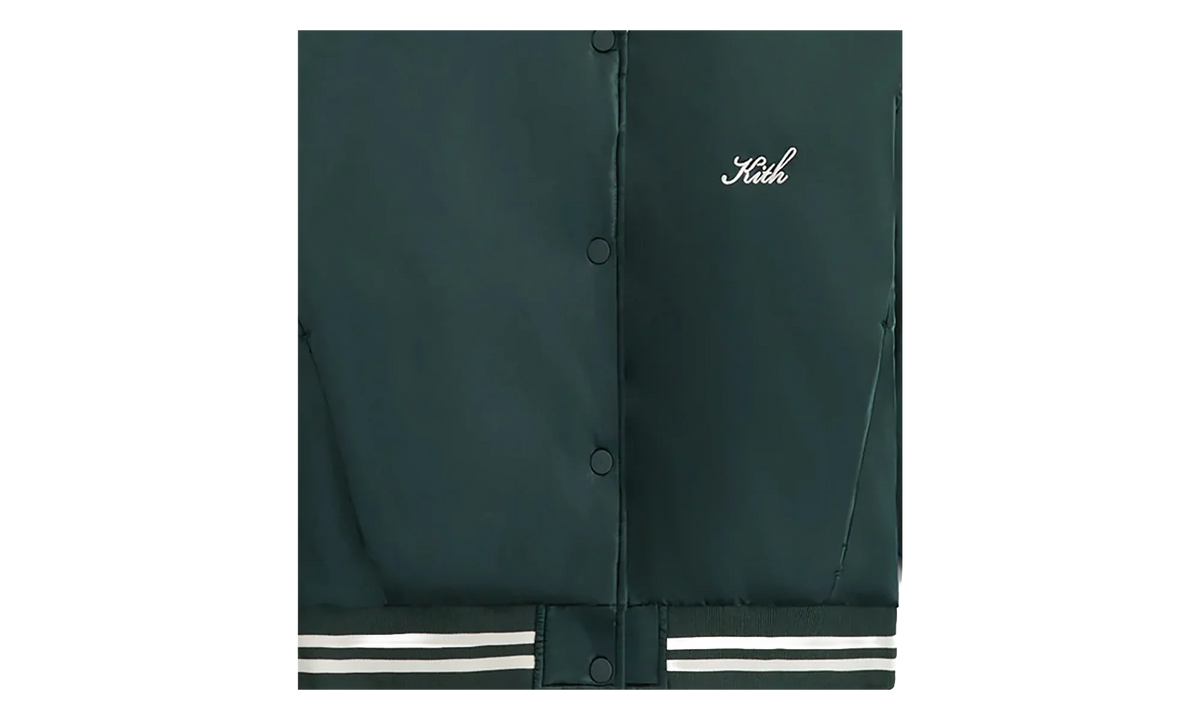 Landry II Cropped Satin Bomber Jacket WMNS "Dark Green" KITH120