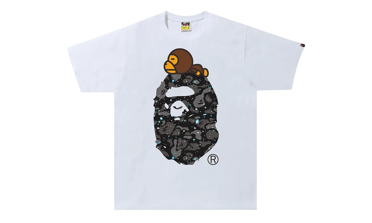 Space Camo Milo On Big Ape Tee "White" 2H80 110 007 WHITE