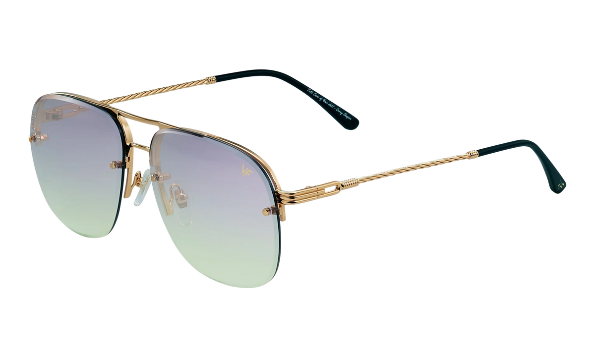 Snatch Bevel Rimless Drill Mount 18KT "Yellow Gold / Pastel Mauve Gradient" DMSN2 0009 48C2