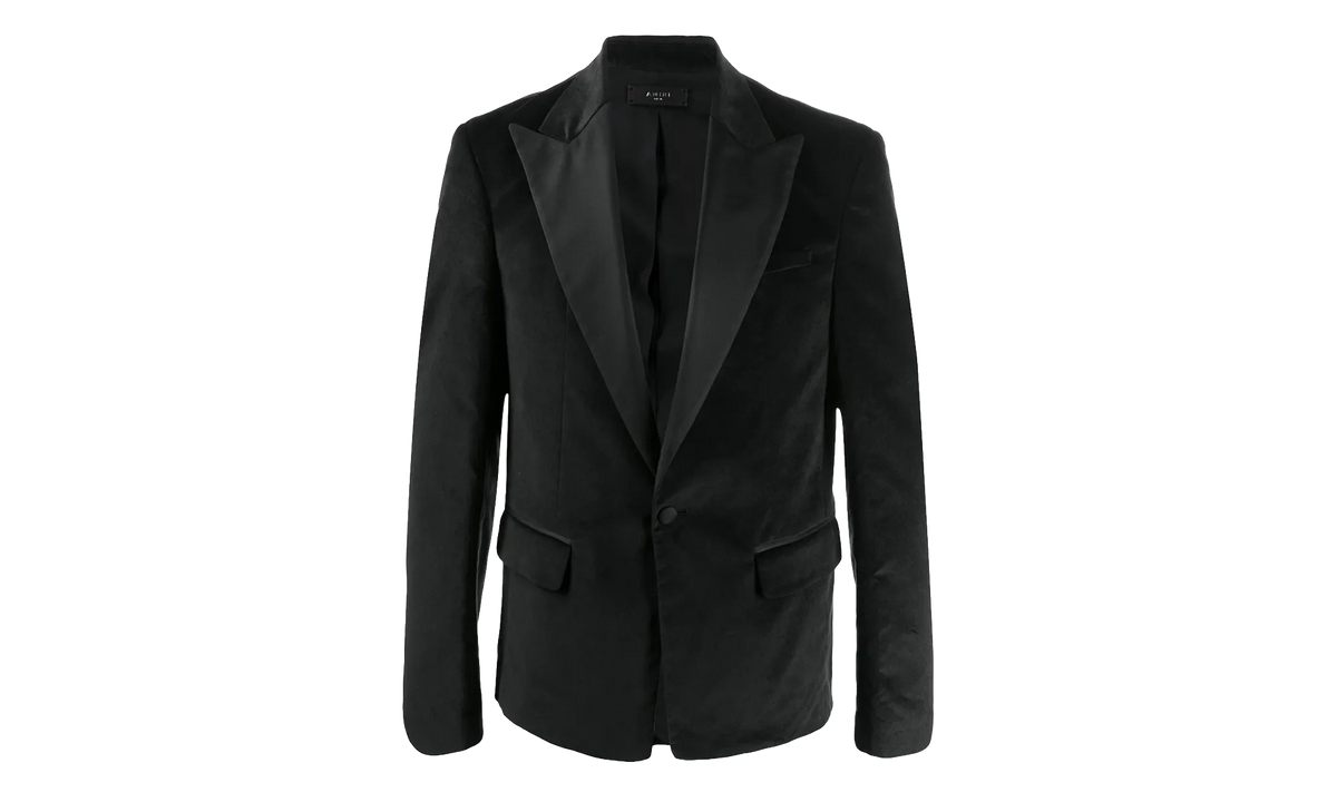 Velvet Blazer Sport Coat "Black" Y0M12174VE BLK