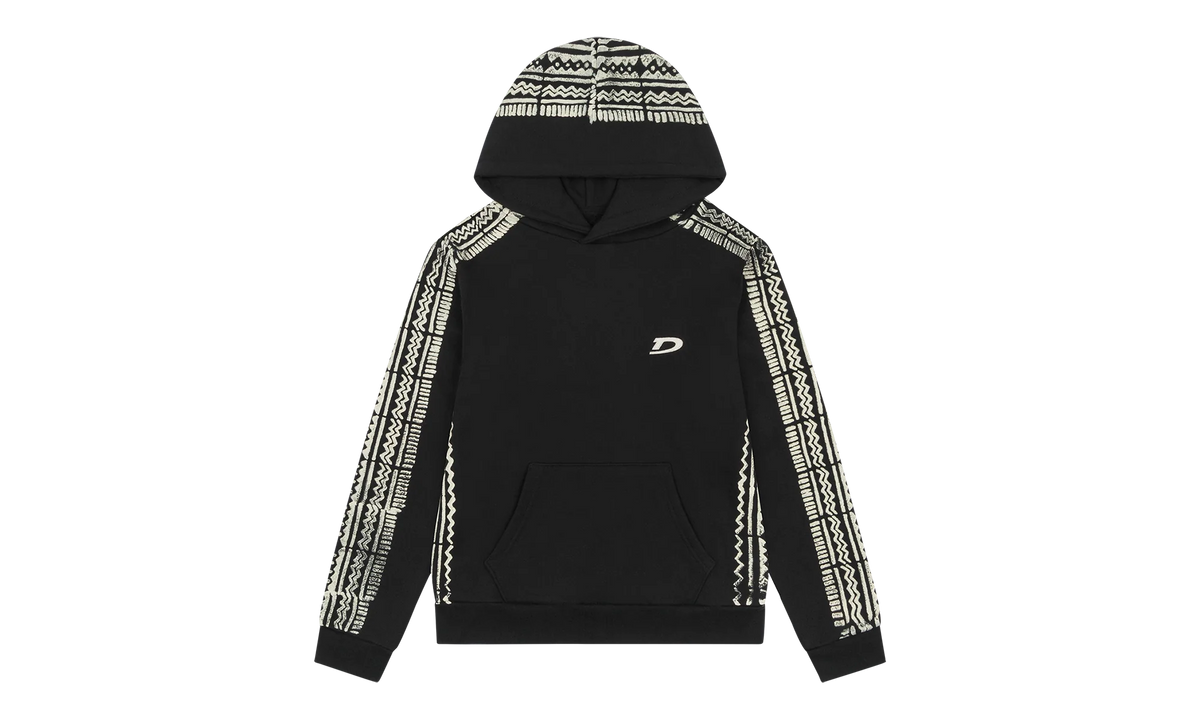 Mudcloth Hoodie "Black" DT341