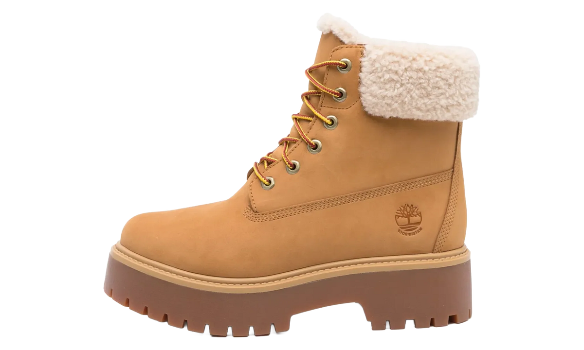 Stone Street Warm-Lined Waterproof Platform Boot "Wheat Nubuck" TB0A2PU6 754
