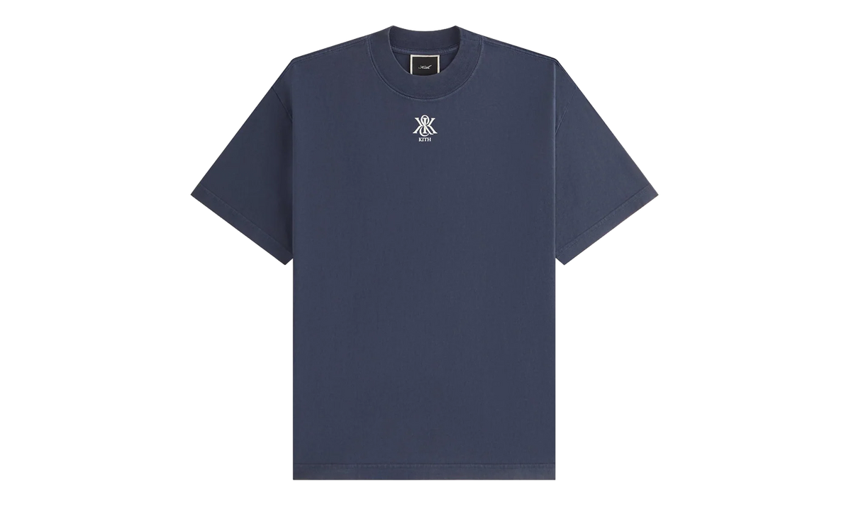 Mockneck Vintage Sueded Tee WMNS "Dark Blue" KITH126