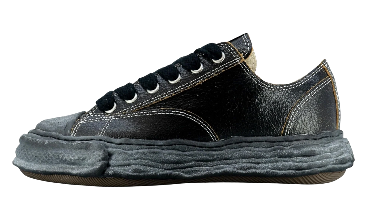 Cracked Leather Peterson Sneaker Low "Black" A12FW708 BLK