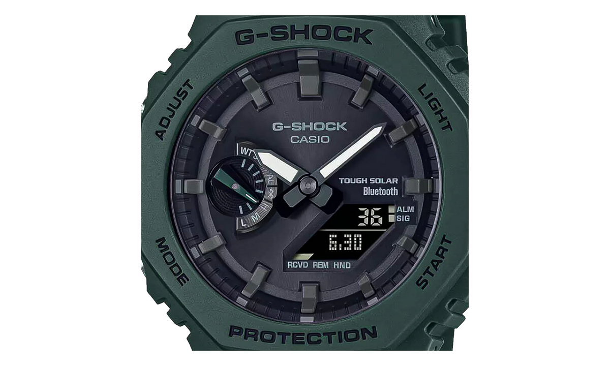 A/D Solar tooth Resin Watch Watch "Green" GAB2100 3A