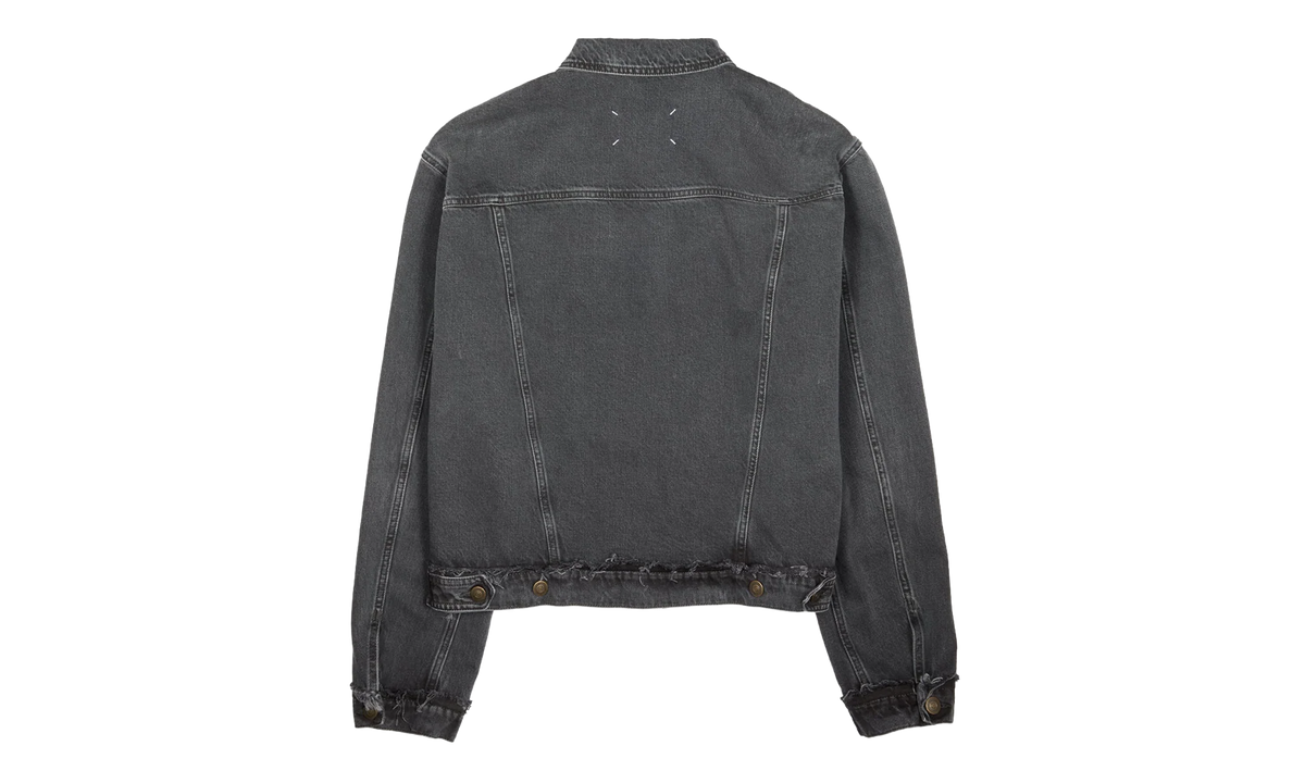 Washed Denim Jacket With Logo "Washed Black" S50AM0654S30842965