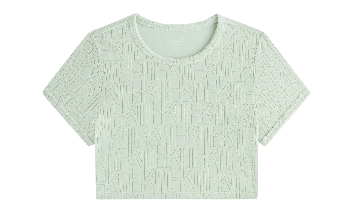 Yeni Monogram Towel Ringer Tee WMNS "Green" khw030572 4008